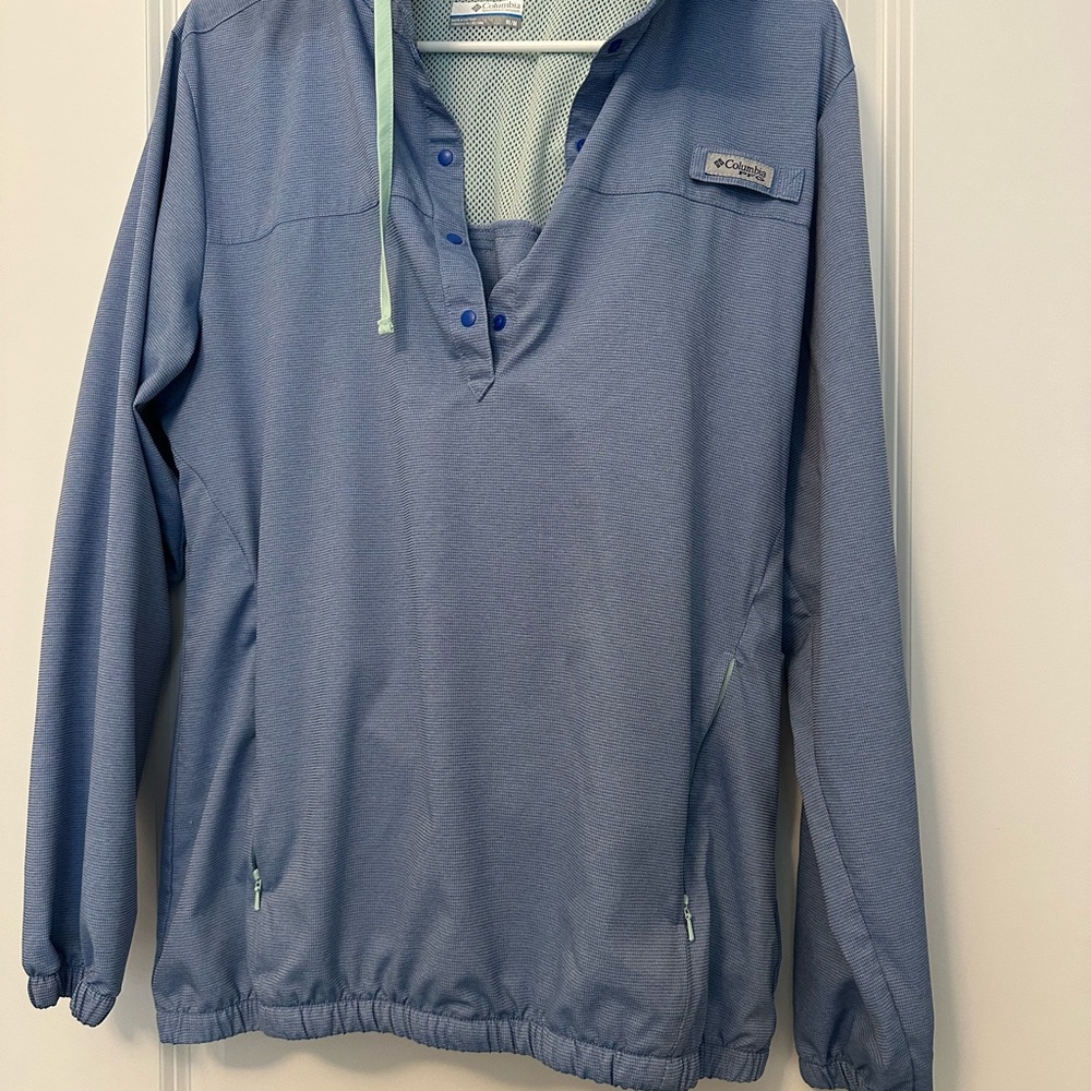 Columbia Blue Pullover Jacket